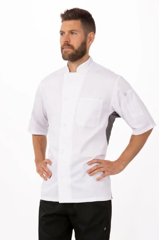 Chef Works V-Series Mens Grey Valais Chef Jacket