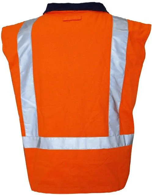 Orange/Navy SLEEVELESS BACK