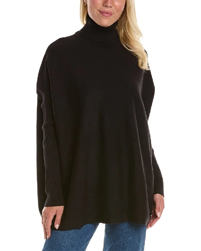 Joan Vass Turtleneck Boxy Pullover