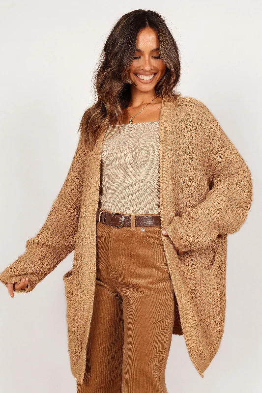 Leyonie Cardigan - Tan