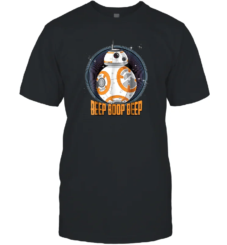 Star Wars BB 8 Beep Quote Circle Design Graphic Men Cotton T-Shirt