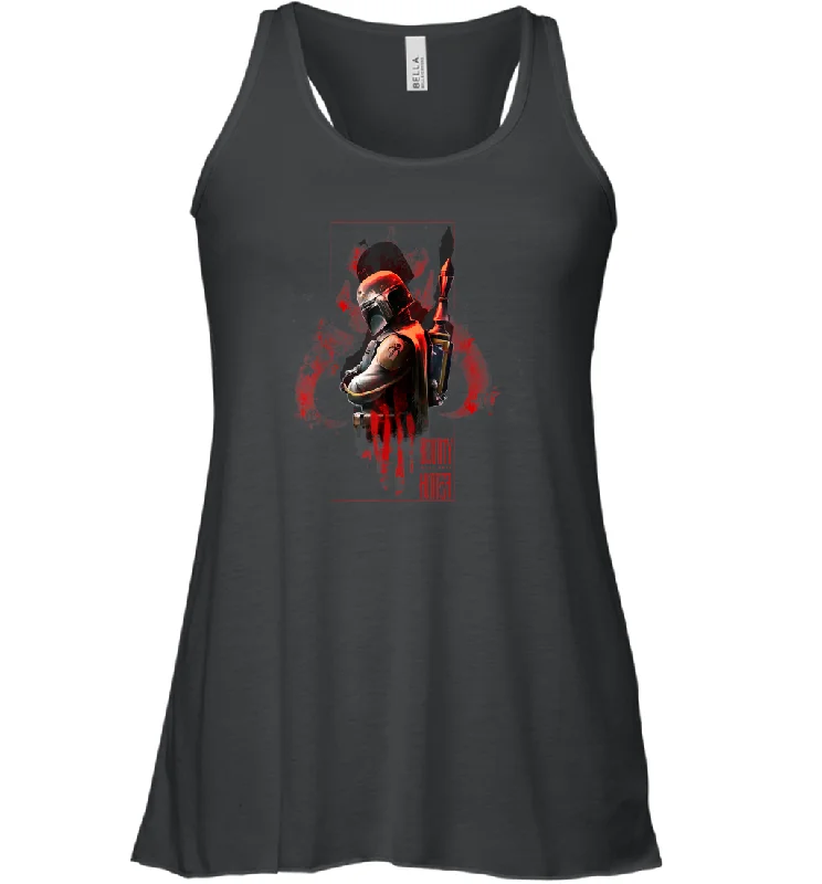 Star Wars Boba Fett Hunter Box Mandalorian Women Racerback Tank