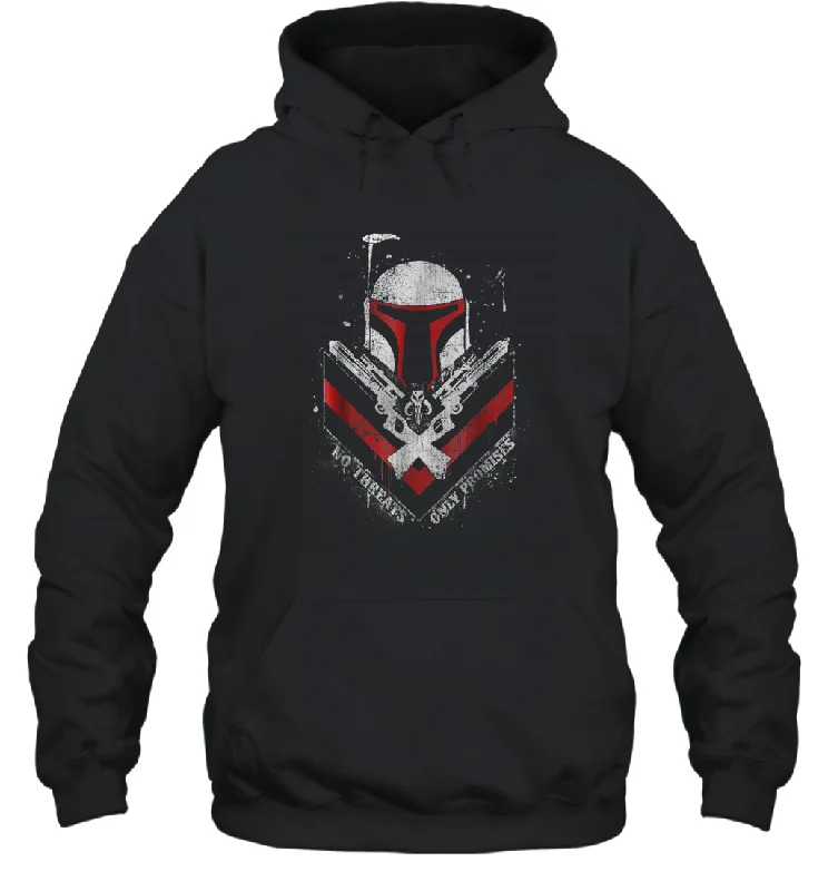 Star Wars Boba Fett No Threats Only Promises Graphic Unisex Hooded Sweatshirt