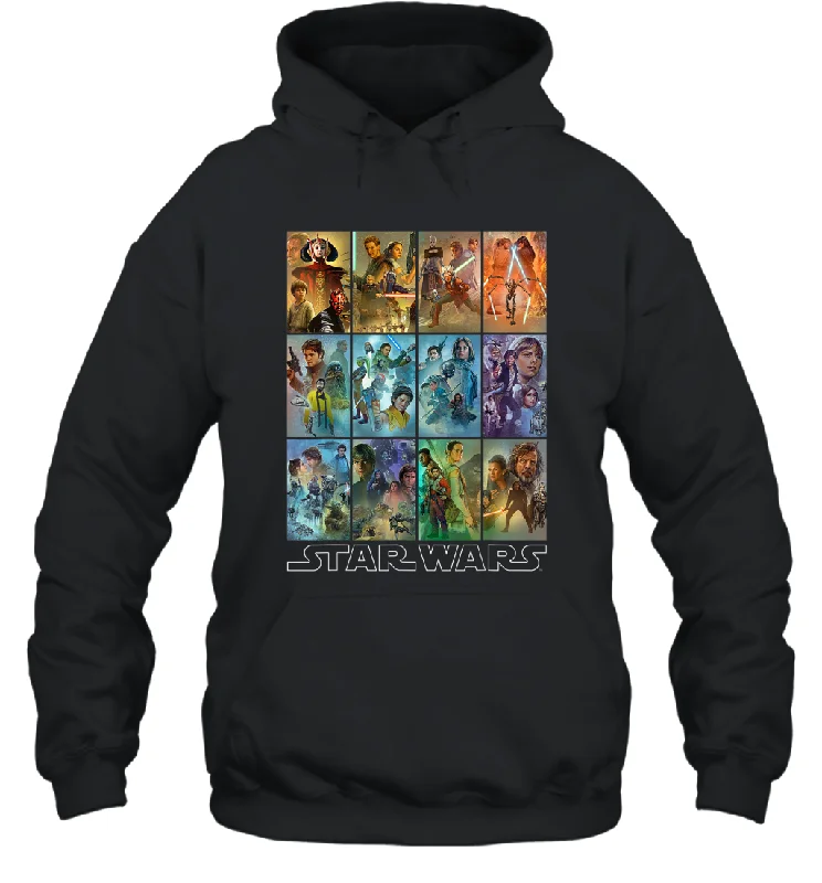 Star Wars Celebration Mural Art Panels Unisex Hooded Sweatshirt