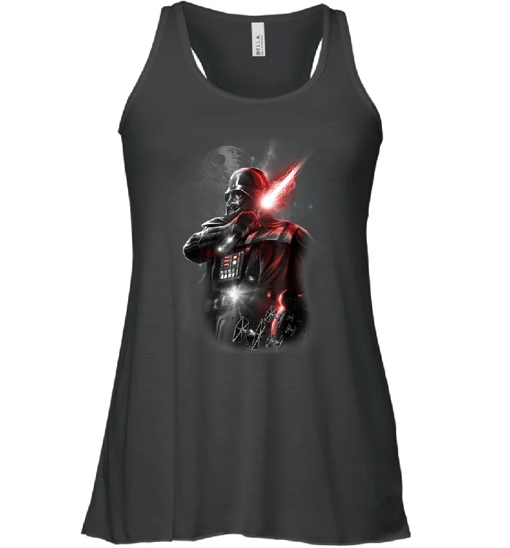 Star Wars Darth Vader Lightsaber Portrait Women Racerback Tank