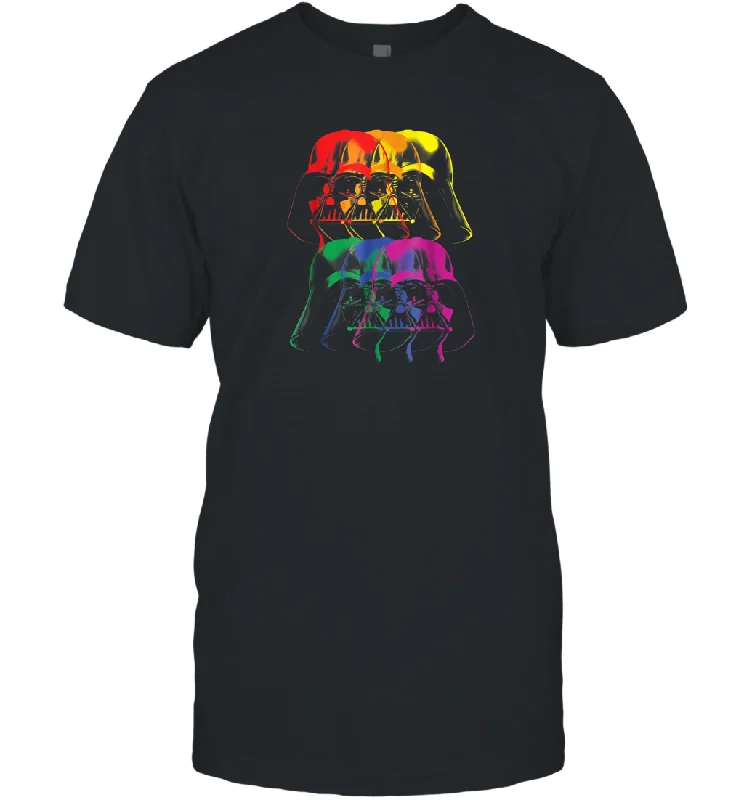 Star Wars Darth Vader Rainbow Darkside Pride Graphic Men Cotton T-Shirt