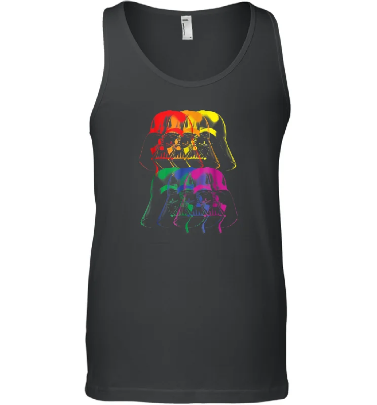 Star Wars Darth Vader Rainbow Darkside Pride Graphic Men Cotton Tank Top