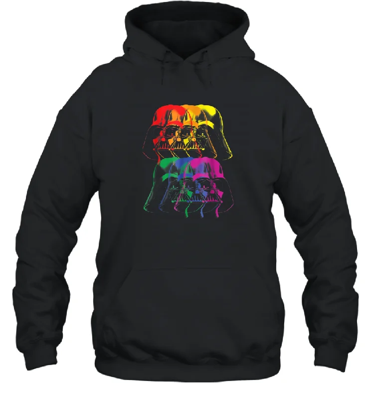 Star Wars Darth Vader Rainbow Darkside Pride Graphic Unisex Hooded Sweatshirt