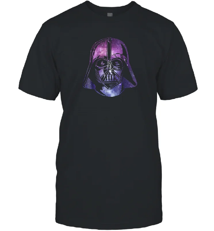 Star Wars Darth Vader Space Helmet Galaxy Men Cotton T-Shirt