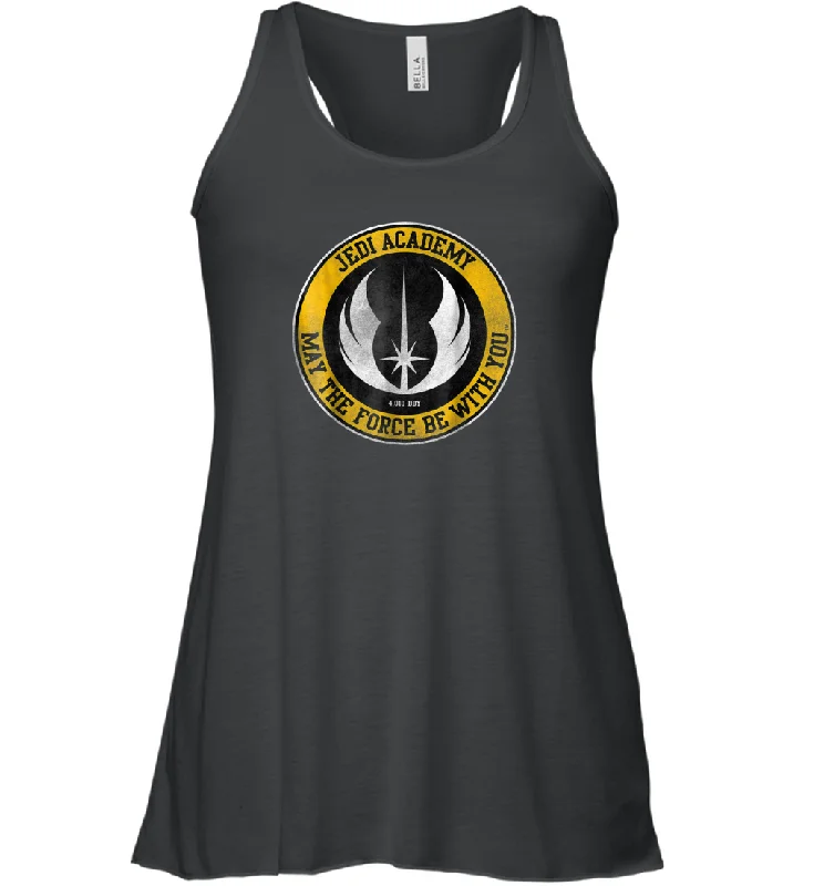 Star Wars Jedi Academy Gold Emblem Graphic Women Racerback Tank