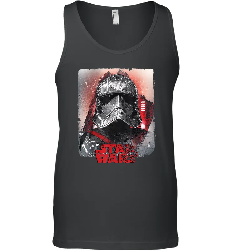 Star Wars Last Jedi Captain Phasma Distress Graphic Men Cotton Tank Top