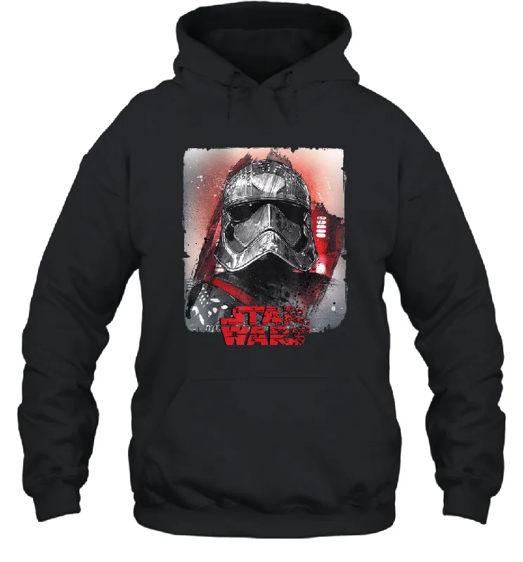 Star Wars Last Jedi Captain Phasma Distress Graphic Unisex Hooded Sweatshirt