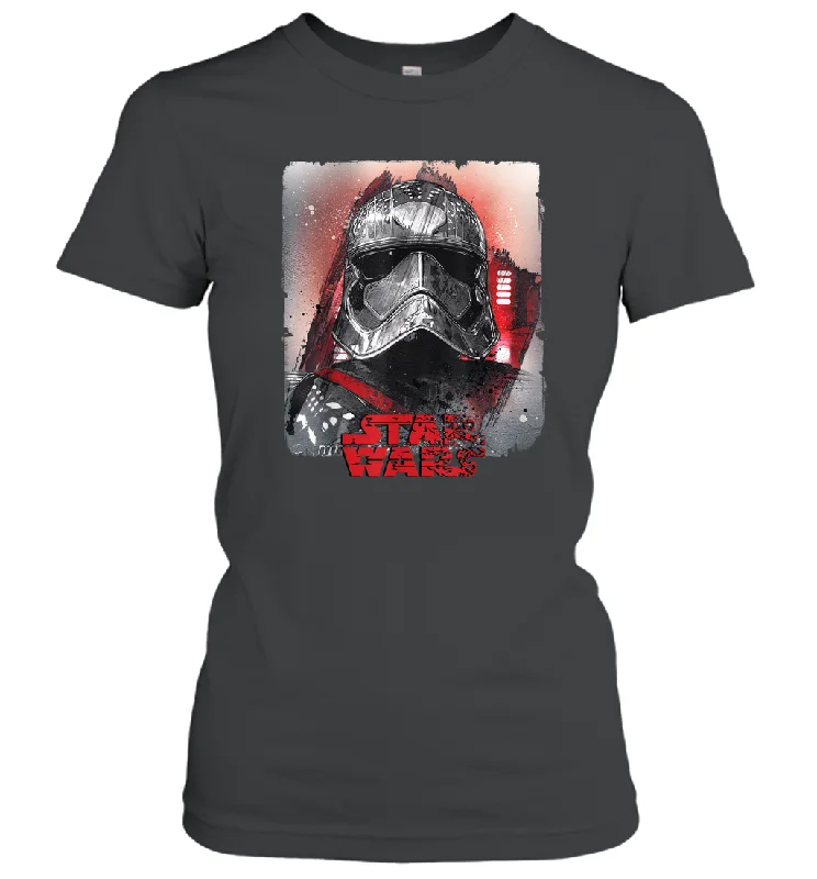 Star Wars Last Jedi Captain Phasma Distress Graphic Women Cotton T-Shirt