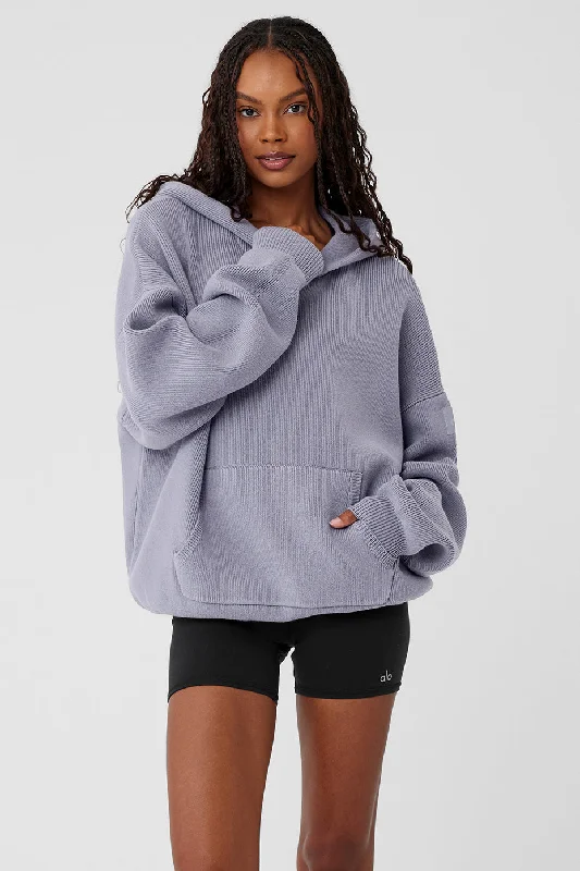 Scholar Hooded Sweater - Fog