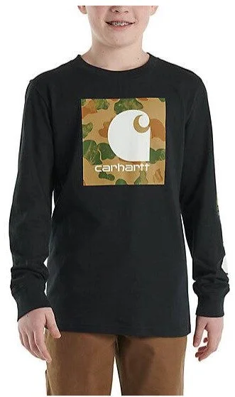 Boys' Long-Sleeve Camo Graphic T-Shirt