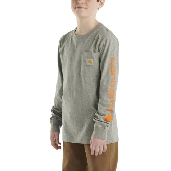 Boys' Long-Sleeve Pocket T-Shirt