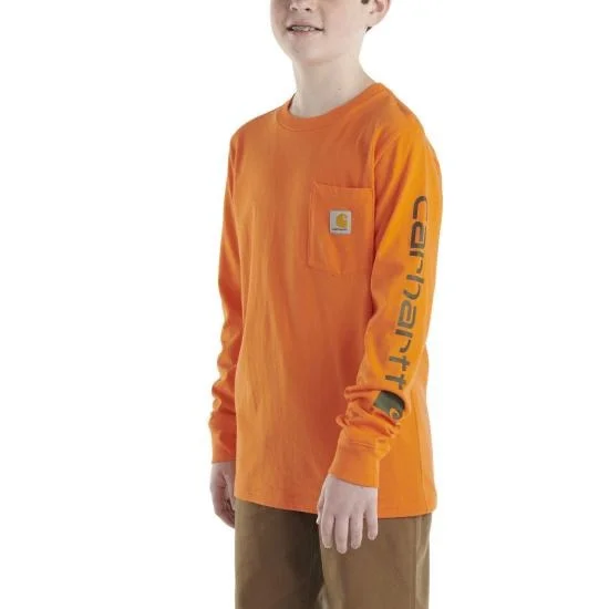 Boys' Long-Sleeve Pocket T-Shirt