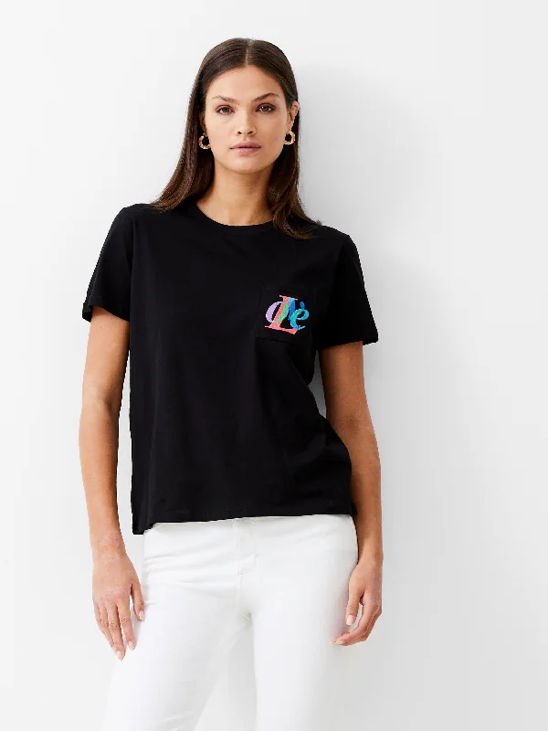 Love Embroidered Pocket T-Shirt