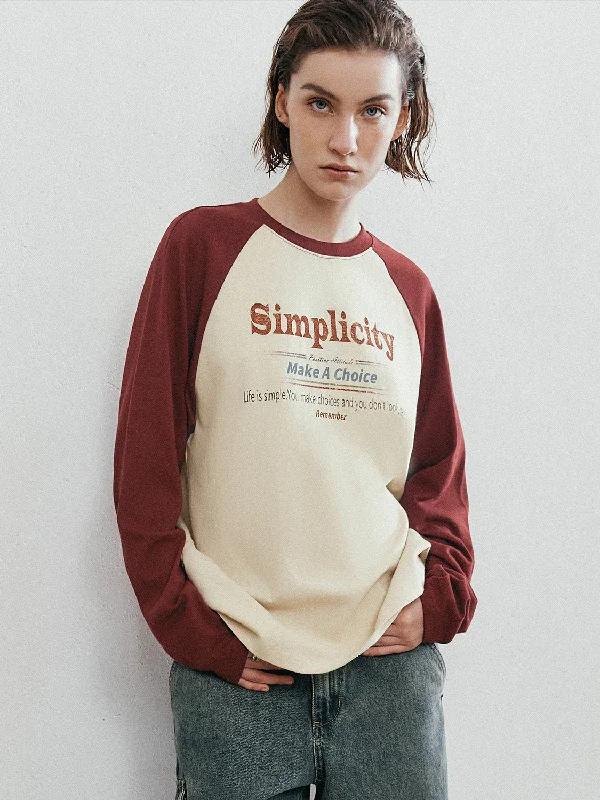 Raglan Sleeve Loose T-Shirts