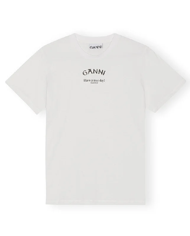 Relaxed O Neck tee WHITE