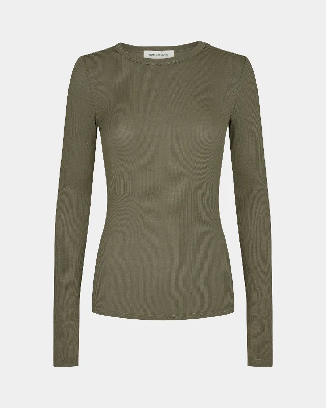 PETRICIASW T-SHIRT LONG SLEEVE - Army Green