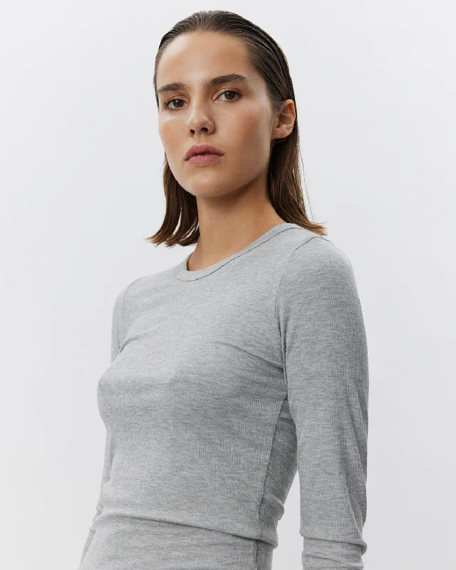 PETRICIASW T-SHIRT LONG SLEEVE - Grey mel