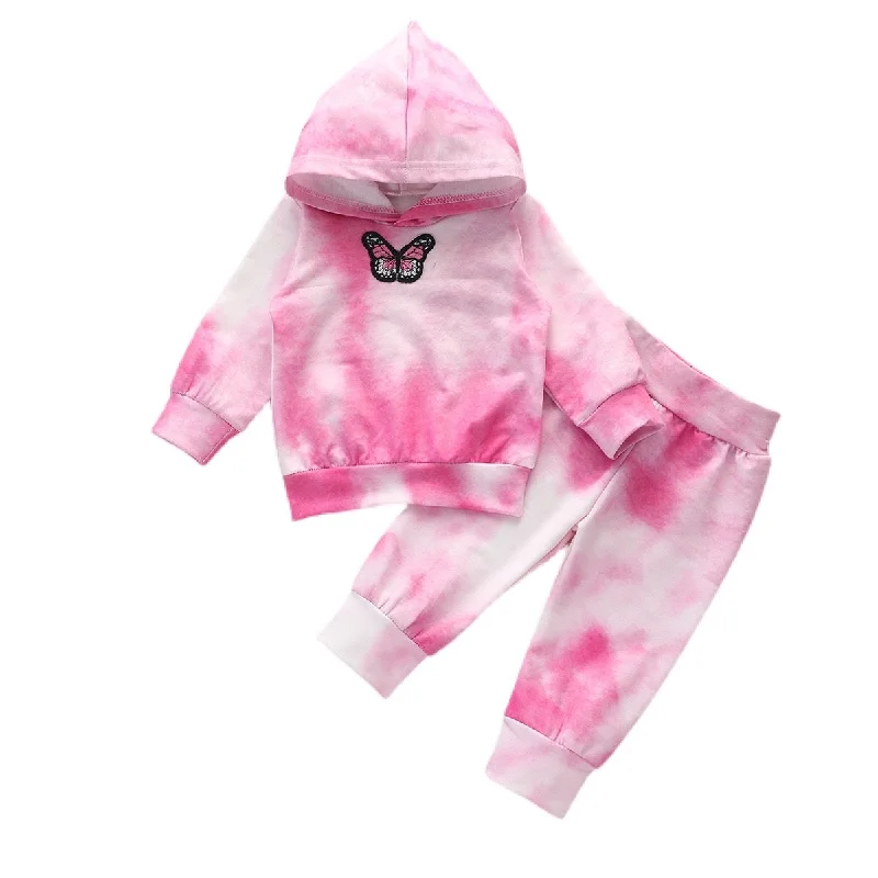 Tie-Dye Pink Butterfly Set