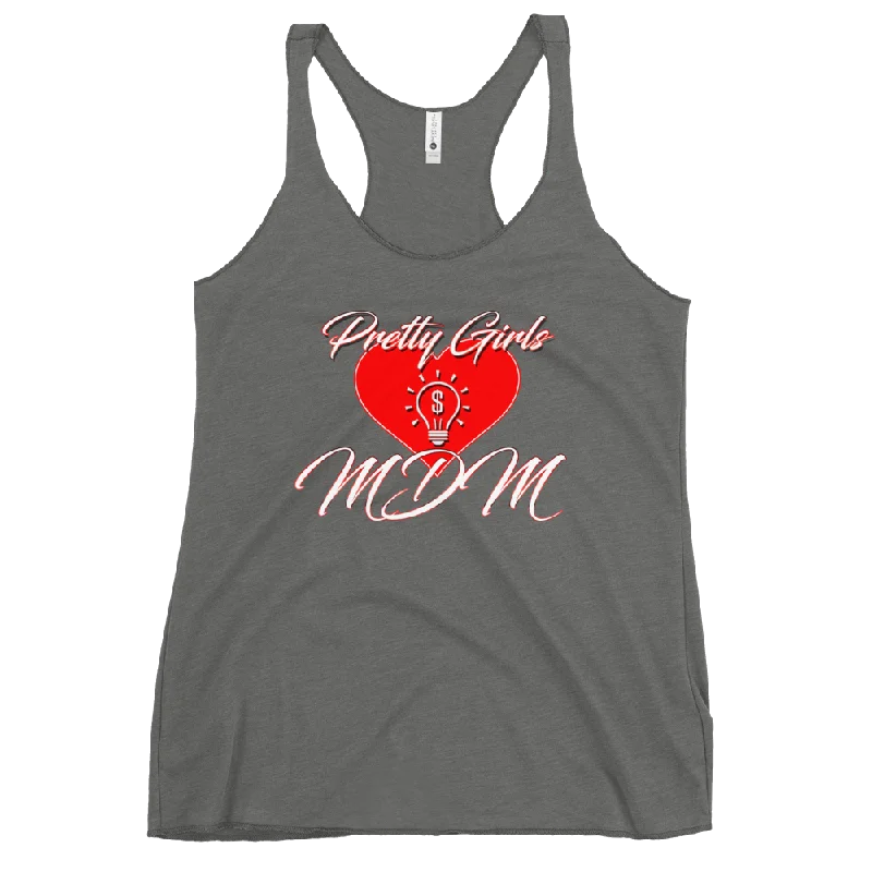 Pretty Girls Love MDM Women's Racerback Tank Top