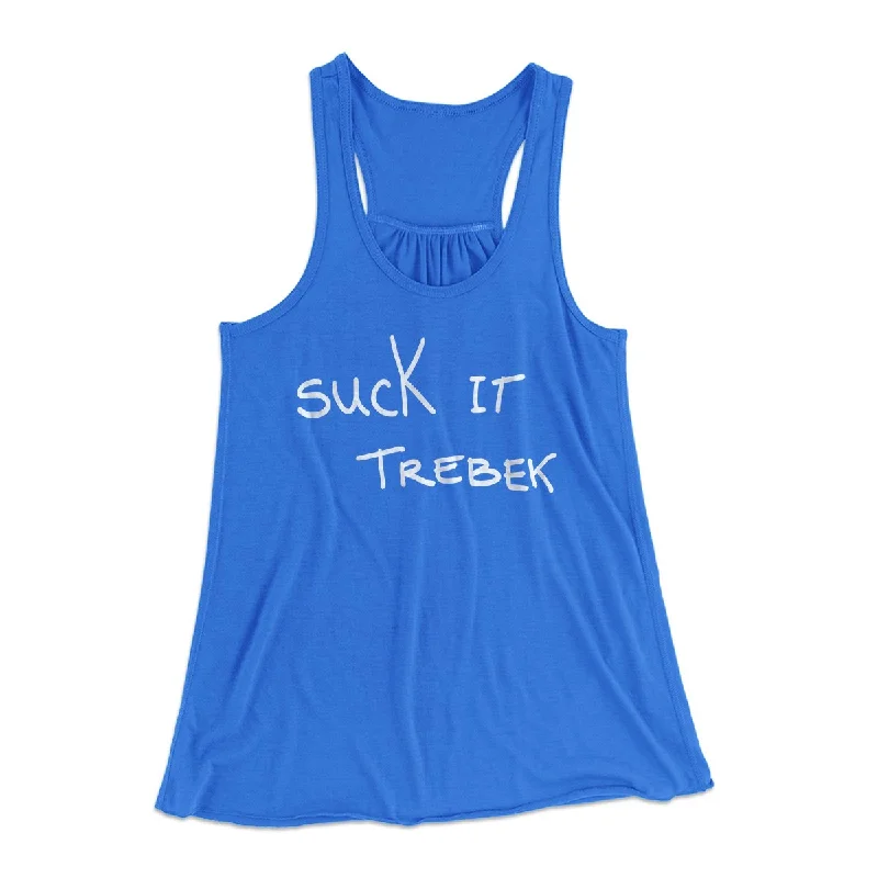 Suck it Trebek Women's Flowey Tank Top