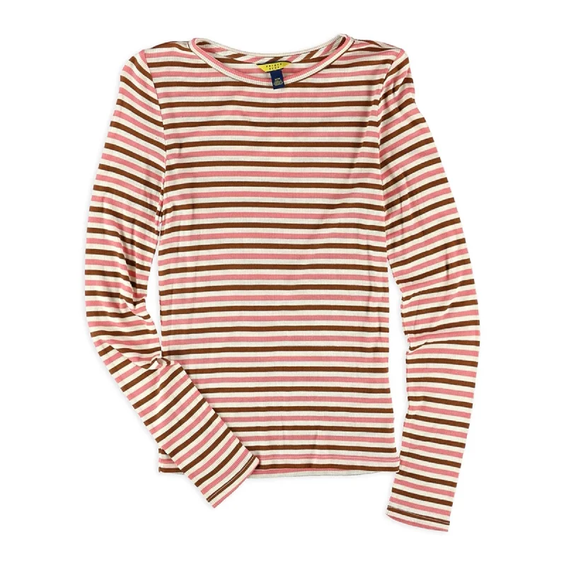 Aeropostale Womens Ribbed Striped Pullover Sweater