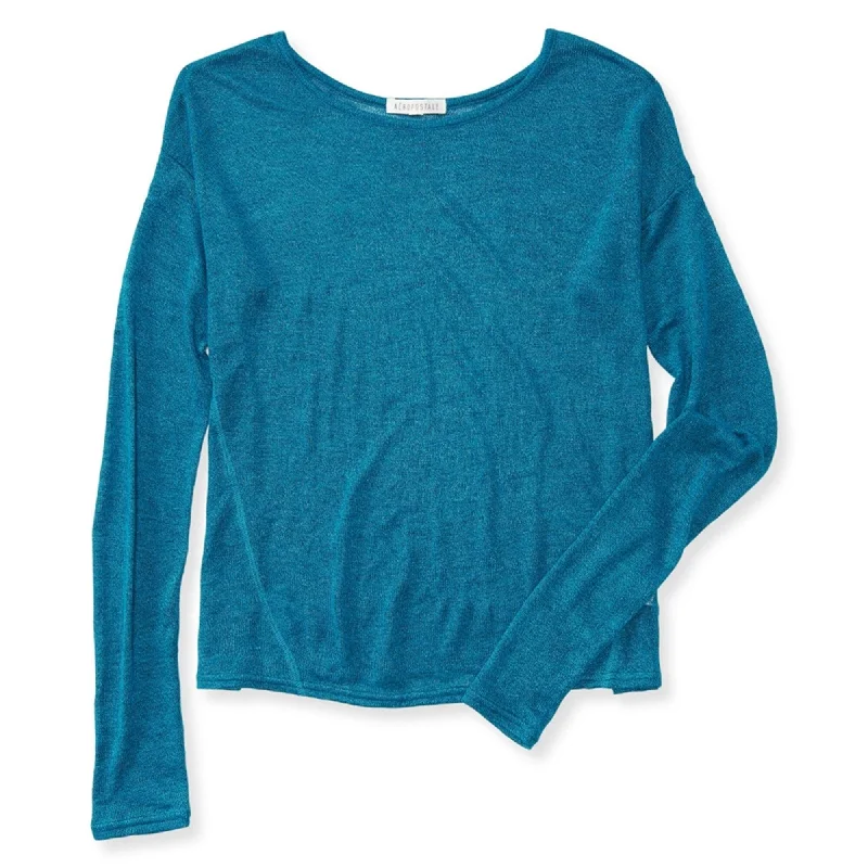 Aeropostale Womens Sheer Knit Pullover Sweater