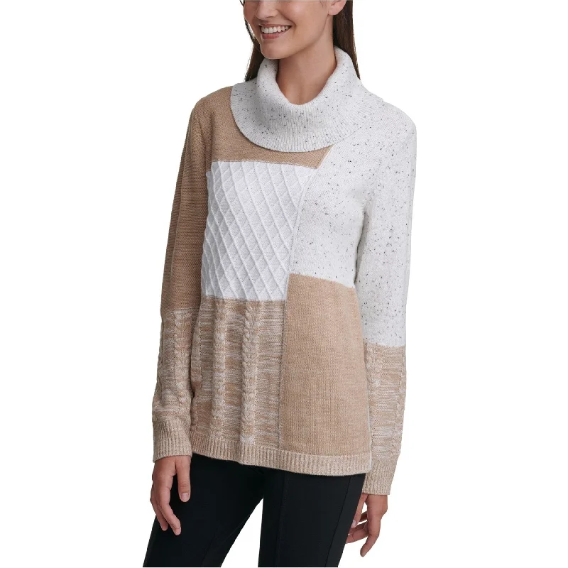 Calvin Klein Womens Patchwork Pullover Sweater