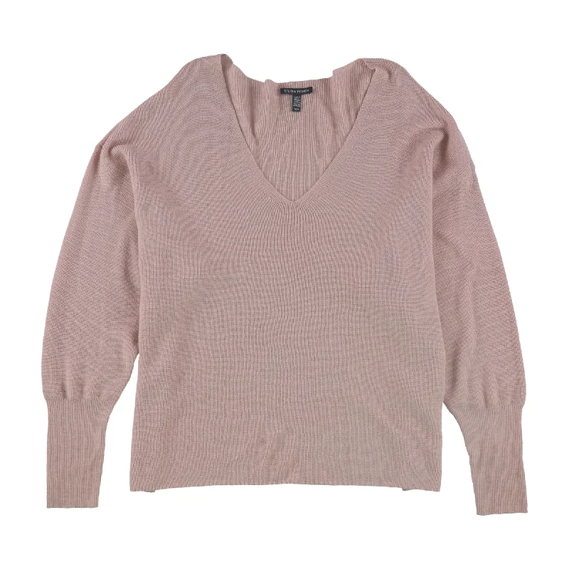 Eileen Fisher Womens Ribbed Pullover Sweater, Pink, X-Large