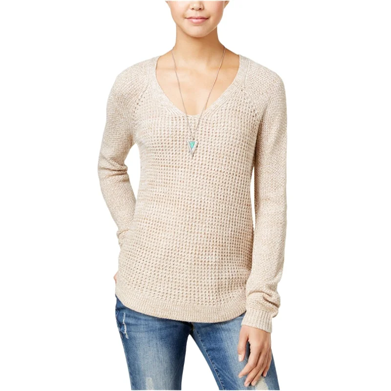 Freshman Womens Marled Pullover Sweater, Beige, Medium