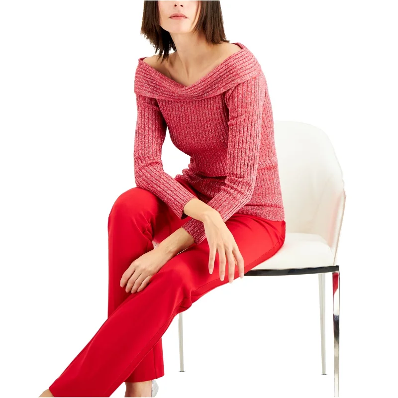 I-N-C Womens 2-Tone Pullover Sweater