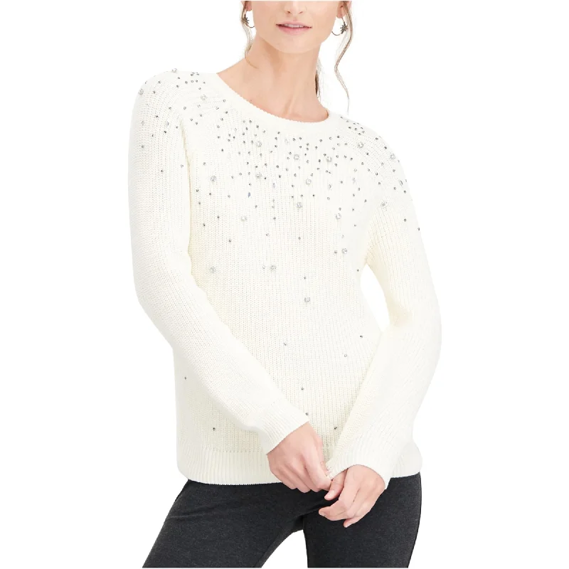 I-N-C Womens Allover Sparkle Pullover Sweater