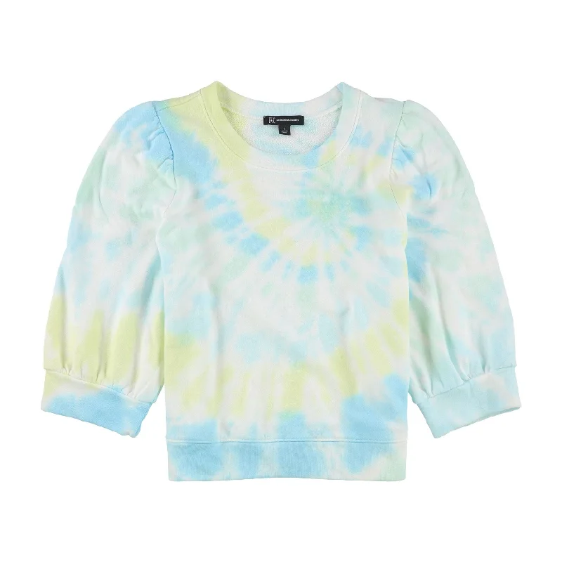 I-N-C Womens Tie-Dye Puff Sleeve Pullover Sweater