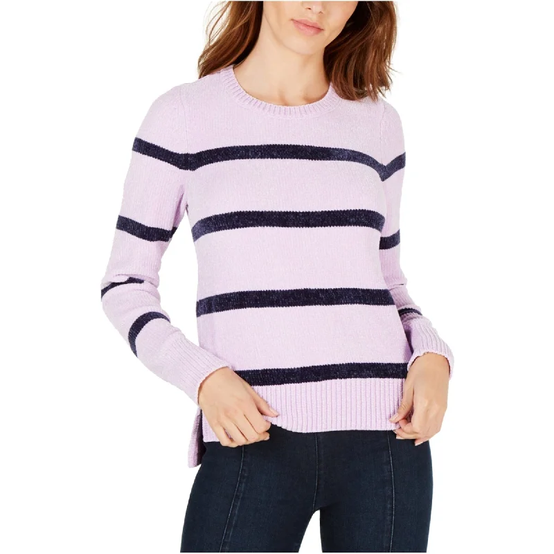 maison Jules Womens Chenille Pullover Sweater, Purple, Large