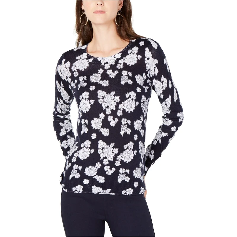 Michael Kors Womens Lace Print Pullover Sweater