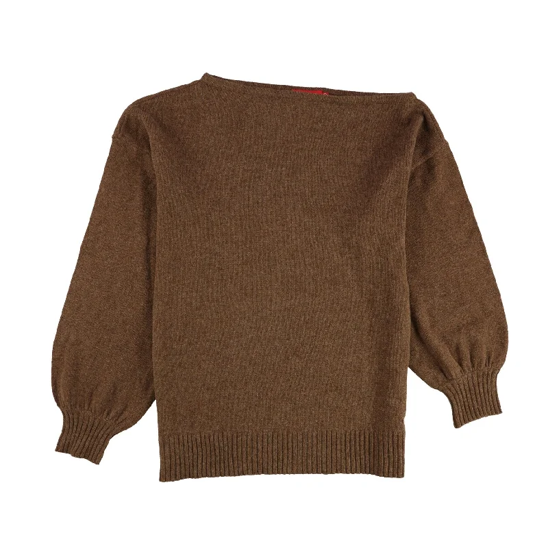 n:philanthropy Womens Oversized Pullover Sweater, Brown, Small