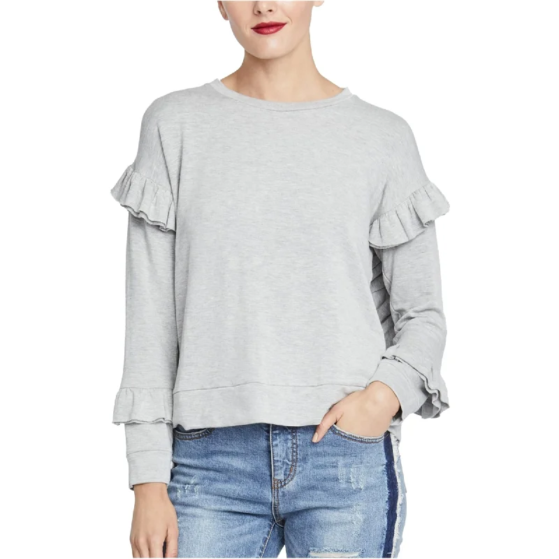 Rachel Roy Womens Ruffled Pullover Sweater