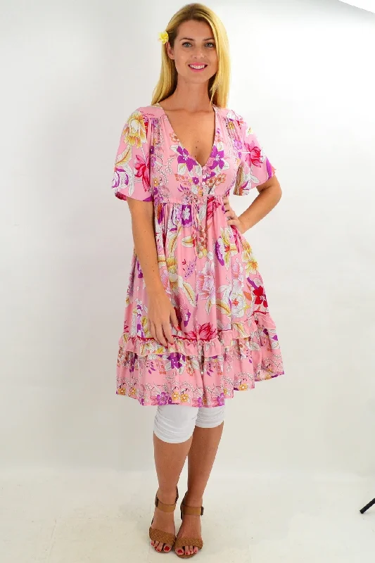 Beautiful Pink Girly Girl Tunic Dress