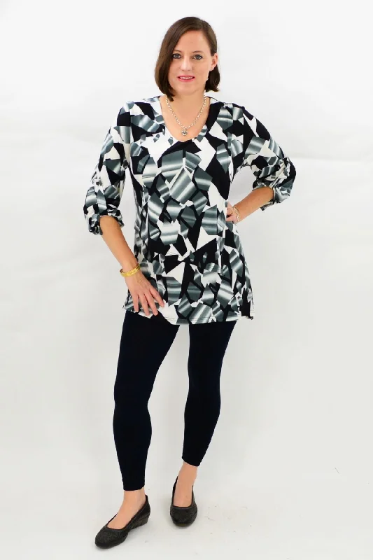 Grey Helena Tunic Top