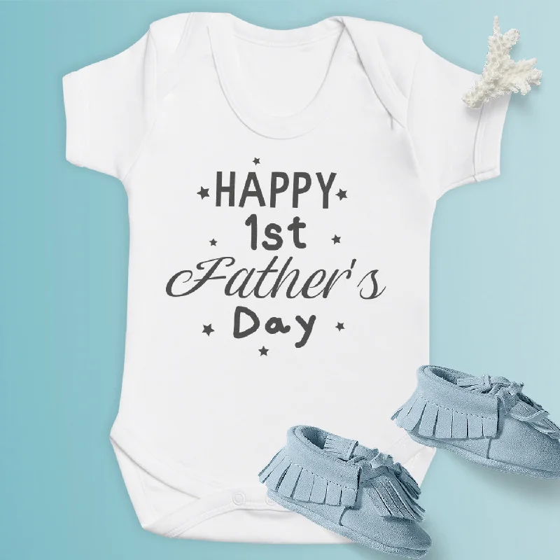 Happy 1st Father's Day - Baby Bodysuit