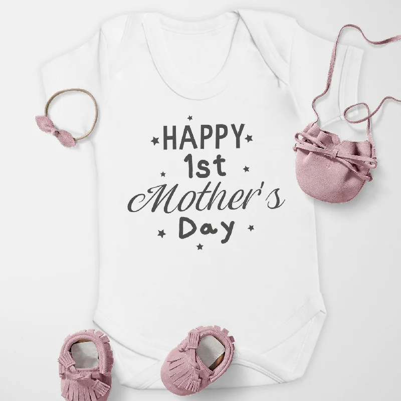 Happy 1st Mother's Day - Baby Bodysuit