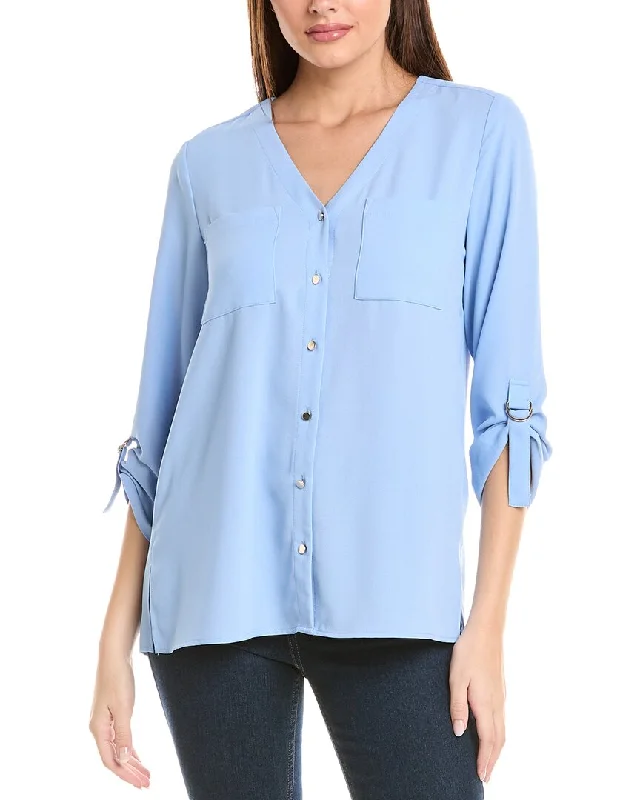 Jones New York Roll-Up Tab Tunic