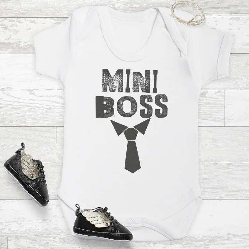 Mini Boss Tie - Baby Bodysuit