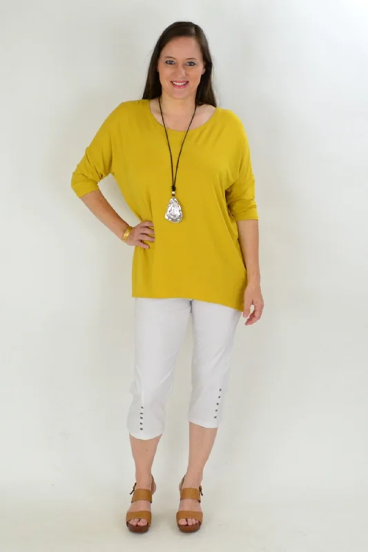 Mustard Bamboo Tunic Top