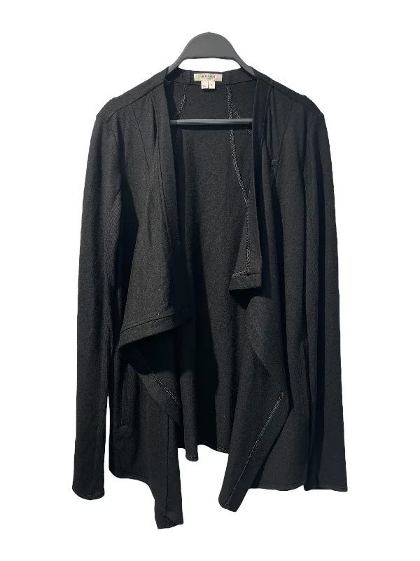 Helmut Lang/Cardigan/S/Wool/BLK/MAGNET FLAP FRONT